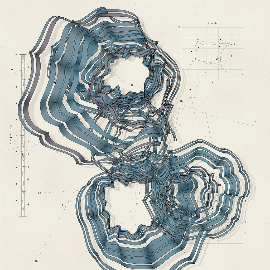 Aleksandra Jovanić, The anatomy of Fracture, Paper print #4, 2024