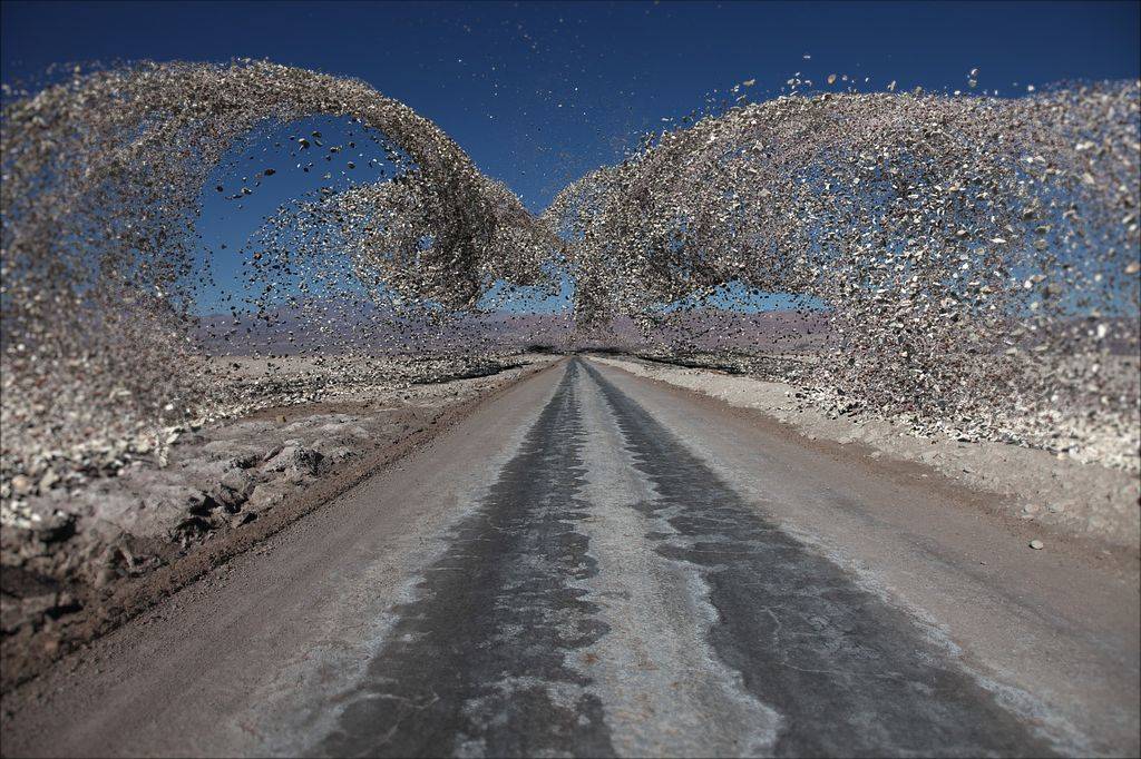 Desert vortex road
